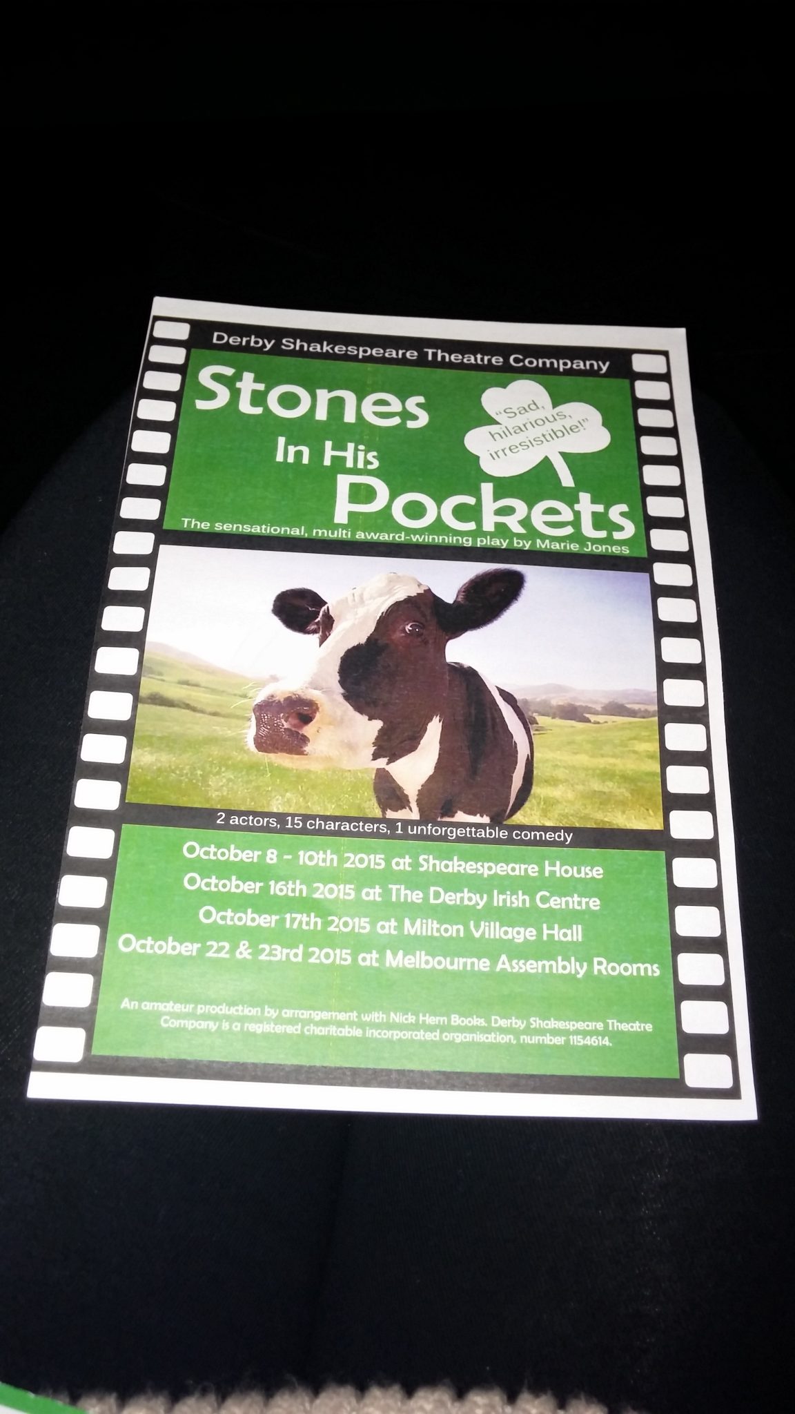 Theatre Review: Stones in his Pockets (Marie Jones); Derby Shakespeare Theatre Company