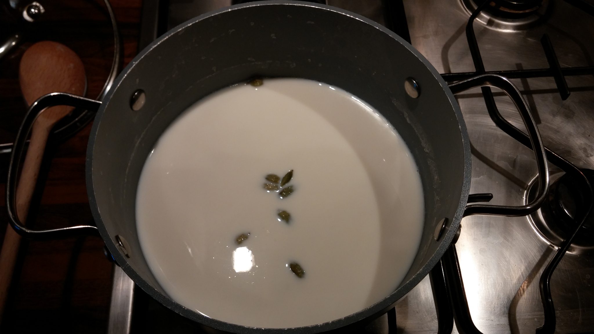 Cardamom infused milk