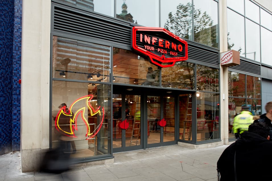 900° ovens deliver fresh pizza in 180 seconds: Inferno, Nottingham