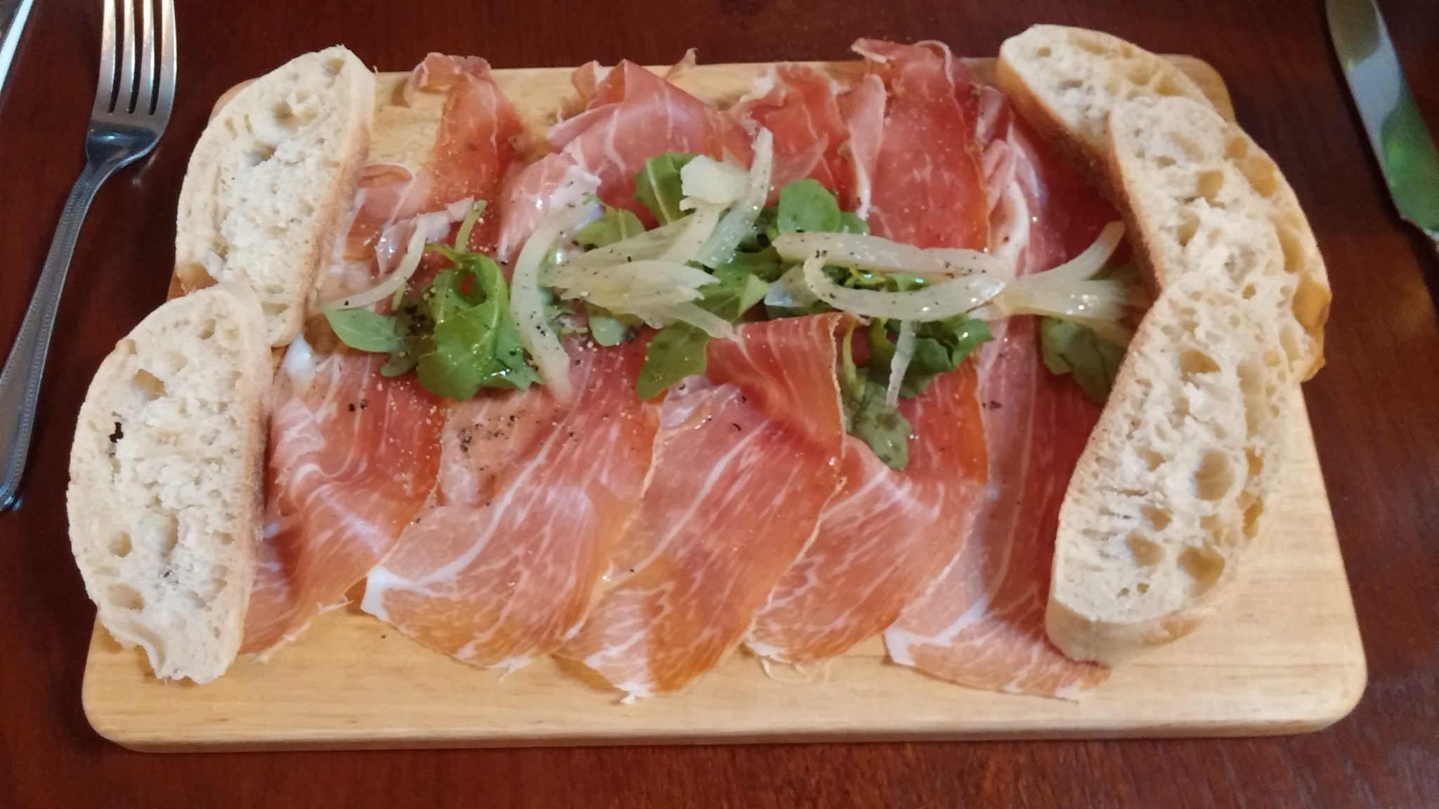 18mth aged parma ham & pickled fennel