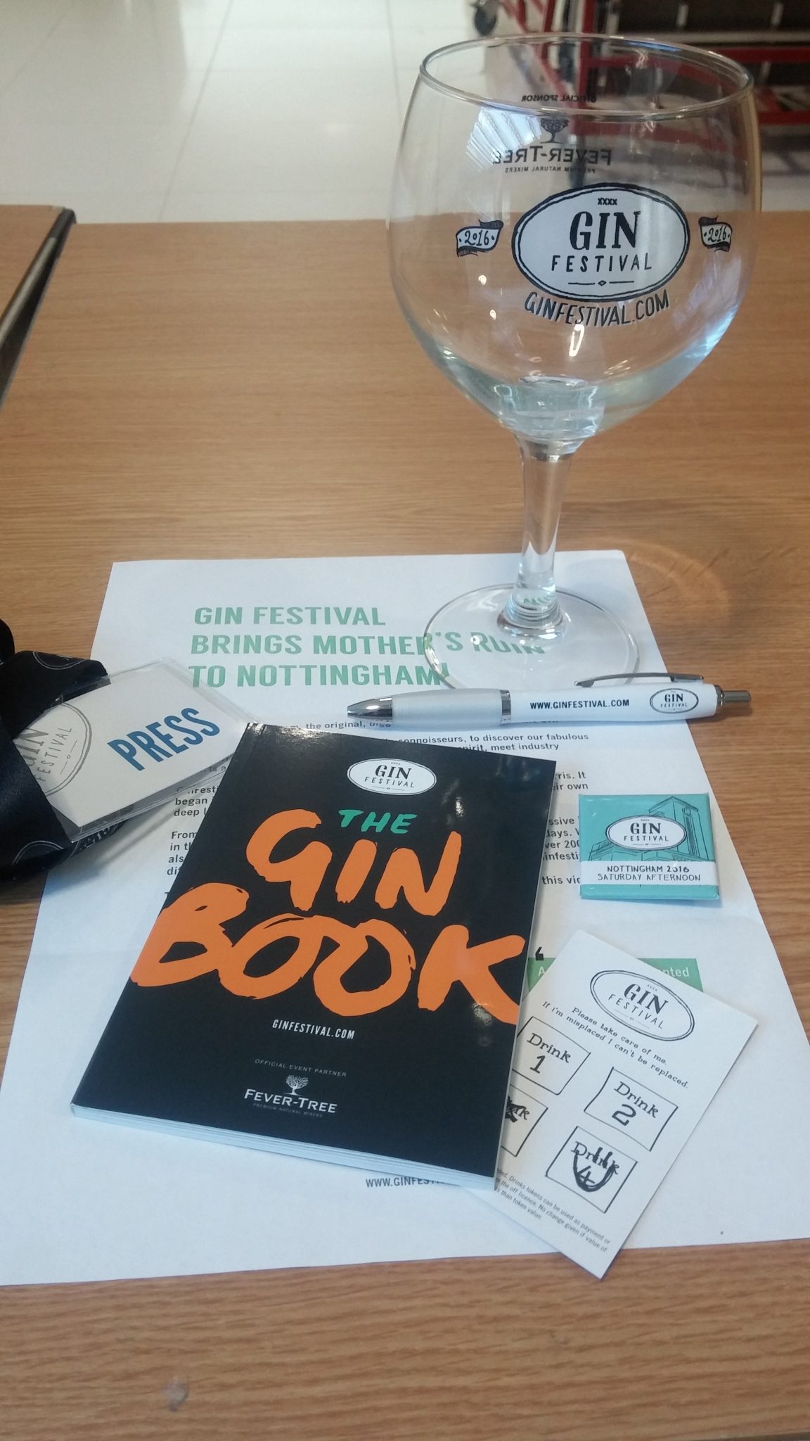 Post event write-up: The Gin Festival, Nottingham