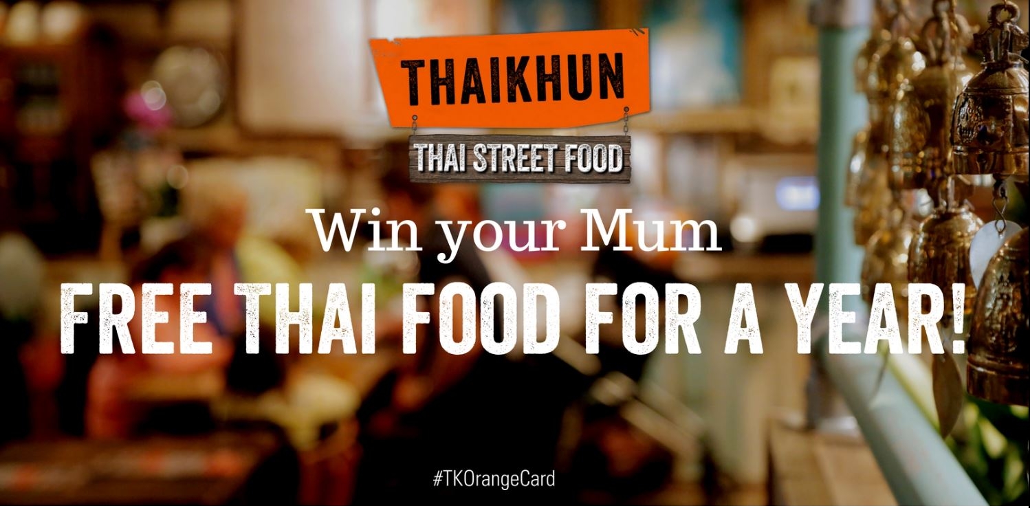 Mother’s Day Thaikhun Competition: win your mum free Thai food for 1 year