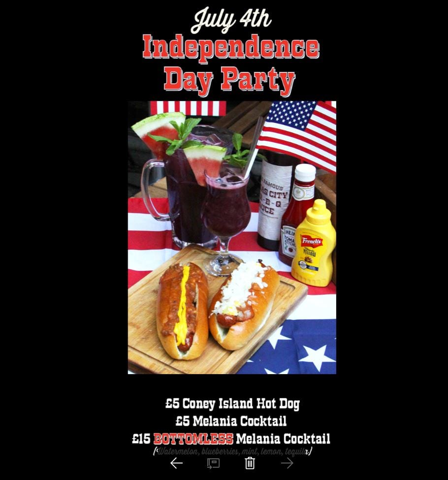 CELEBRATE INDEPENDENCE DAY WITH RED DOG SALOON, NOTTINGHAM
