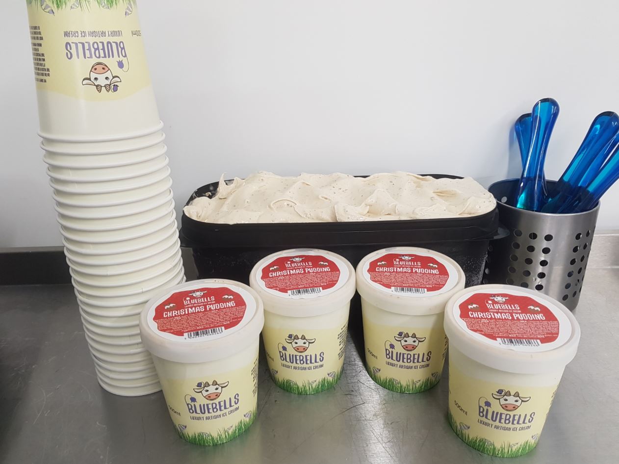 ICE CREAM TASTING AT BLUEBELL DAIRY, DERBY