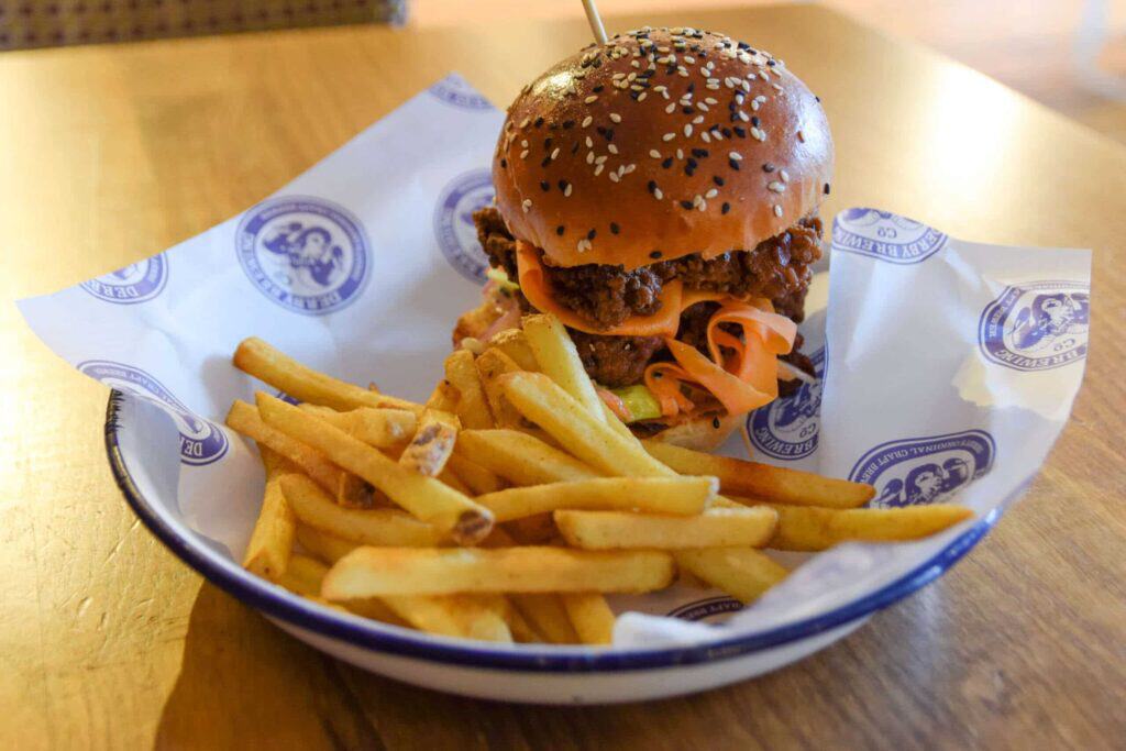 REVIEW: THE GREYHOUND, FRIAR GATE, DERBY 3 Nashville Fried Chicken Burger