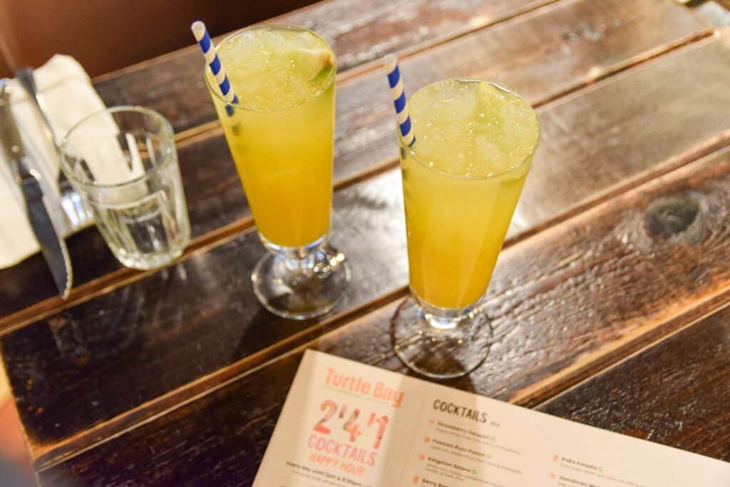 Tobago Tea cocktails at Turtle Bay Derby