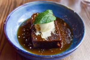Bistrot Pierre's sticky toffee pudding