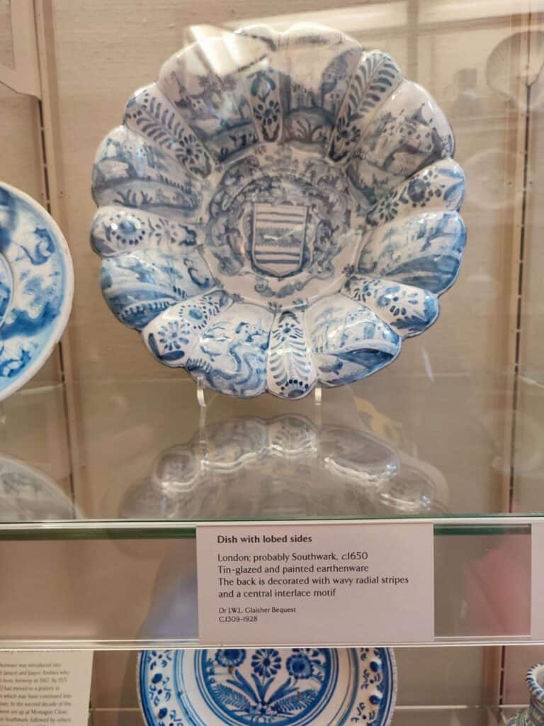Plate exhibit Fitzwilliam Museum Cambridge